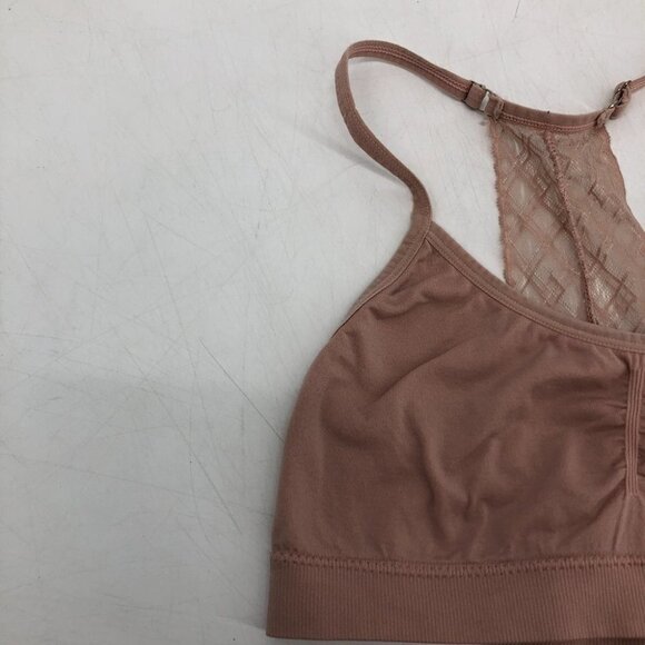 Tahari  blush pink seamless lace back bralette SP - Picture 11 of 14